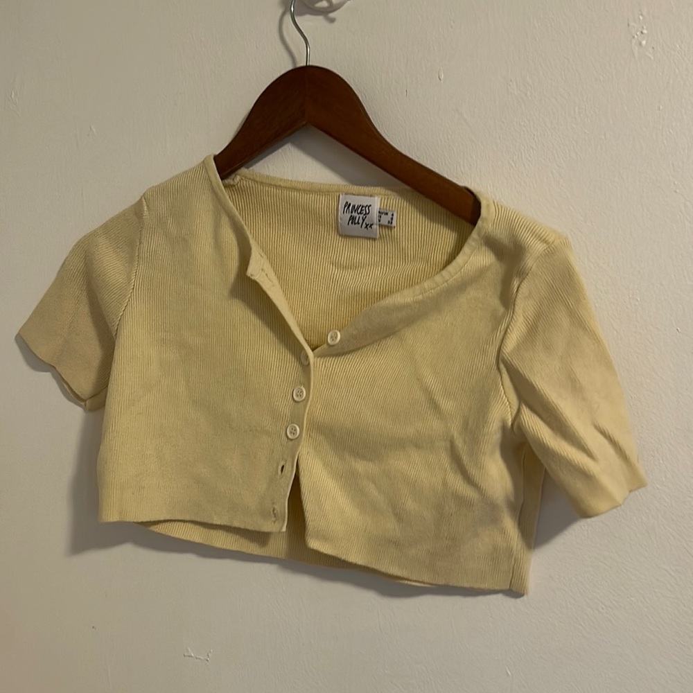 Yellow Crop Top